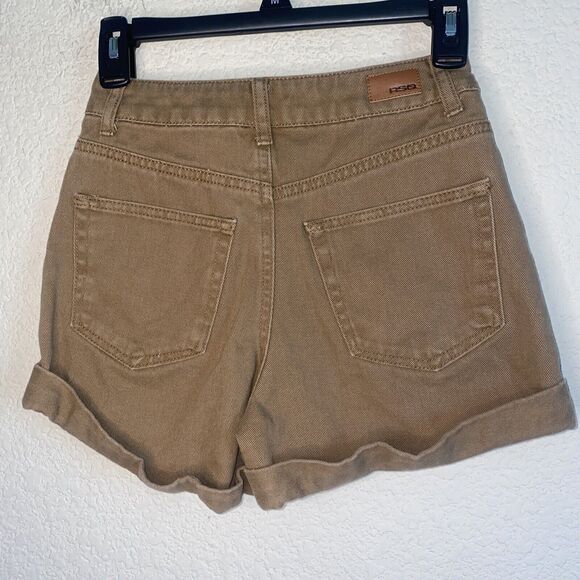 90s RSQ Super High Rise Mom Brown Jean Shorts Size 23 Cuff EUC Y2k - Picture 4 of 6